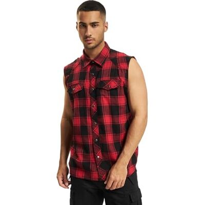 Brandit Checkshirt Sleeveless Herenhemd (1 stuk) 4XL Brandit Checkshirt Sleeveless Herenhemd (1 stuk) 4XL