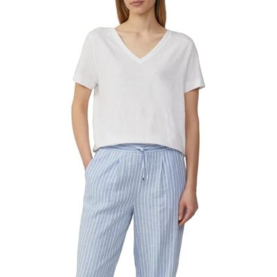 s.Oliver T-shirt van slubgaren met V-hals, Wit, 38 38 s.Oliver T-shirt van slubgaren met V-hals, Wit, 38 38