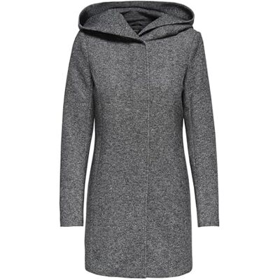 Only Onlsedona Light Coat Otw Noos Damesjas (1 stuk), Donkergrijs Melange L Only Onlsedona Light Coat Otw Noos Damesjas (1 stuk), Donkergrijs Melange L