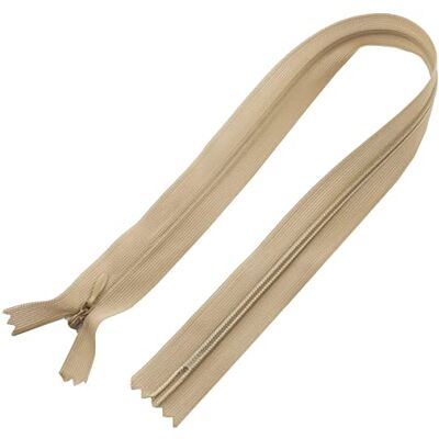 AERZETIX C61136 – 10 stuks onzichtbare ritssluitingen 40 cm niet scheidbaar – ritssluiting tap – kleur beige – lederwaren jeans broek jurk rok naaien kleding AERZETIX C61136 – 10 stuks onzichtbare ritssluitingen 40 cm niet scheidbaar – ritssluiting tap – kleur beige – lederwaren jeans broek jurk rok naaien kleding