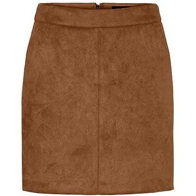 Vero Moda NOS dames Vmdonnadina Faux suede Short Skirt Noos Rock, Braun (Cognac Cognac), XL XL Vero Moda NOS dames Vmdonnadina Faux suede Short Skirt Noos Rock, Braun (Cognac Cognac), XL XL