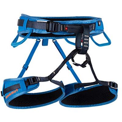 Mammut Arnes Ophir 3 Slide Harnas Titanium/Donkeroranje Uniseks Volwassenen, Donker Gentiaan, XL Mammut Arnes Ophir 3 Slide Harnas Titanium/Donkeroranje Uniseks Volwassenen, Donker Gentiaan, XL