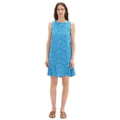 TOM TAILOR 1037234 Damesjurk, 31746 geometrisch patroon blauw 48 TOM TAILOR 1037234 Damesjurk, 31746 geometrisch patroon blauw 48