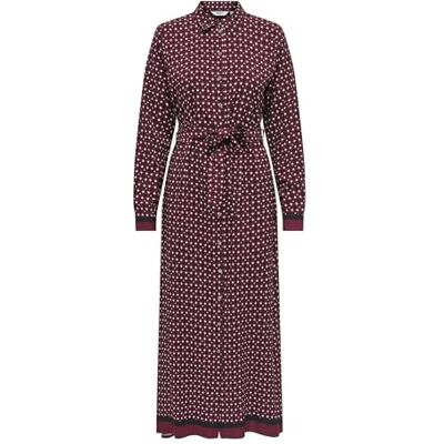 Only Onlveda Border L/S Long Dress Wvn Onlveda Border L/S lange jurk Wvn dames (1 stuk), Violet Zinfandel XS Only Onlveda Border L/S Long Dress Wvn Onlveda Border L/S lange jurk Wvn dames (1 stuk), Violet Zinfandel XS
