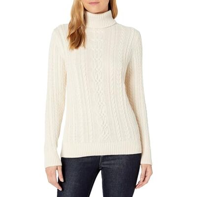 Amazon Essentials Visserstrui met rolkraag voor dames, standaard (verkrijgbaar in grote maten), crème, maat 6X 6XL Grande taille Amazon Essentials Visserstrui met rolkraag voor dames, standaard (verkrijgbaar in grote maten), crème, maat 6X 6XL Grande taille