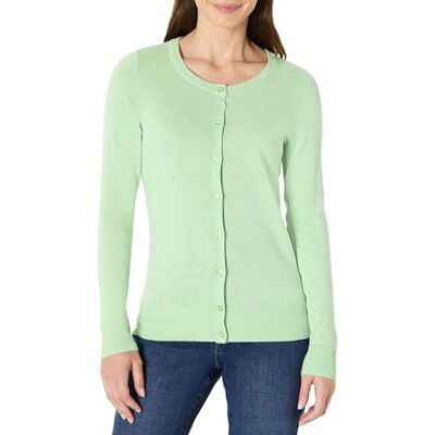 Amazon Essentials Licht damesvest met ronde hals (verkrijgbaar in grote maten), lichtjadegroen, XS XS Amazon Essentials Licht damesvest met ronde hals (verkrijgbaar in grote maten), lichtjadegroen, XS XS