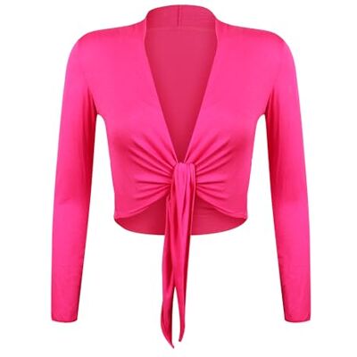 Gloop Bolero, mooie, elegante damesjas, lange mouwen, bolero-strik M Gloop Bolero, mooie, elegante damesjas, lange mouwen, bolero-strik M