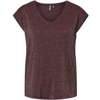 PIECES Pcbillo Tee_Lurex Stripes T-shirt voor dames T-shirt S PIECES Pcbillo Tee_Lurex Stripes T-shirt voor dames T-shirt S