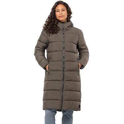 Jack Wolfskin Frozen Palace Coat W Donsjack, parka, bruin (Cold Coffee), XL, voor dames Jack Wolfskin Frozen Palace Coat W Donsjack, parka, bruin (Cold Coffee), XL, voor dames