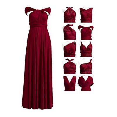 72styles Infinity bruidsmeisjesjurk voor dames, converteerbare jurk, lang, grote maat, multifunctionele jurk, avond, bruiloft, Bordeaux Taille unique Grande taille 72styles Infinity bruidsmeisjesjurk voor dames, converteerbare jurk, lang, grote maat, multifunctionele jurk, avond, bruiloft, Bordeaux Taille unique Grande taille
