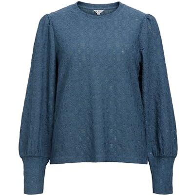 Object Objlaila L/S Re Top Noos Objlaila L/S Re Top Noos Dames (1 stuk), Donkere jeans blauw, XL XL Object Objlaila L/S Re Top Noos Objlaila L/S Re Top Noos Dames (1 stuk), Donkere jeans blauw, XL XL