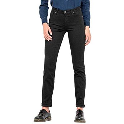 Lee Marion Straight Jeans voor dames, BLACK RINSE 26W / 31L Lee Marion Straight Jeans voor dames, BLACK RINSE 26W / 31L