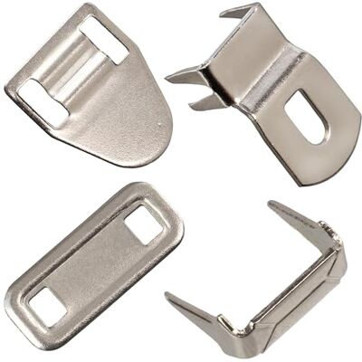 AERZETIX Set van 5 naadloze haaksluitingen voor onzichtbare bevestiging broeken pakken rokken kleding creaties textiel zilver metaal AERZETIX Set van 5 naadloze haaksluitingen voor onzichtbare bevestiging broeken pakken rokken kleding creaties textiel zilver metaal