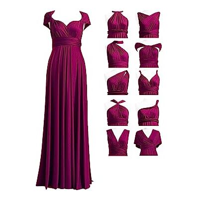 72styles Infinity bruidsmeisjesjurk voor dames, converteerbare jurk, lang, grote maat, multifunctionele jurk, avond, bruiloft, Pruim Taille unique Grande taille 72styles Infinity bruidsmeisjesjurk voor dames, converteerbare jurk, lang, grote maat, multifunctionele jurk, avond, bruiloft, Pruim Taille unique Grande taille