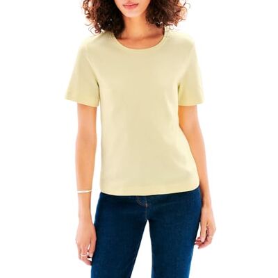 Caroll 241t-thugo T-shirt met korte mouwen voor dames, Franse vanille M Caroll 241t-thugo T-shirt met korte mouwen voor dames, Franse vanille M