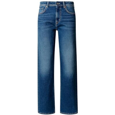 Pepe Jeans Jean droit MW Arrow pour femme, bleu (Denim-4AD), 25W/30L 25W / 30L Pepe Jeans Jean droit MW Arrow pour femme, bleu (Denim-4AD), 25W/30L 25W / 30L