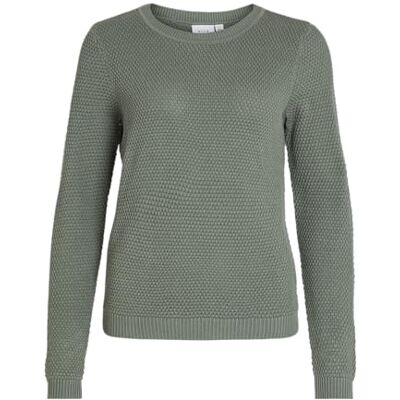 VILA Vidalo damestrui O-hals L/S gebreide trui top/Su-Noos, laurel wreath XS VILA Vidalo damestrui O-hals L/S gebreide trui top/Su-Noos, laurel wreath XS