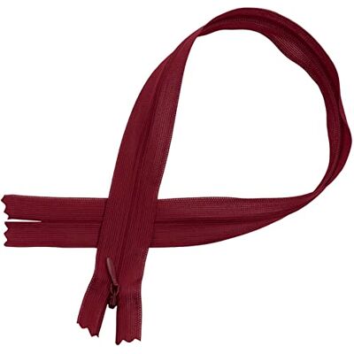 AERZETIX C61639 – 10 stuks onzichtbare ritssluitingen 45 cm niet scheidbaar – ritssluiting met tapstrip – kleur bordeaux – lederwaren jeans broek jurk rok naaien kleding AERZETIX C61639 – 10 stuks onzichtbare ritssluitingen 45 cm niet scheidbaar – ritssluiting met tapstrip – kleur bordeaux – lederwaren jeans broek jurk rok naaien kleding