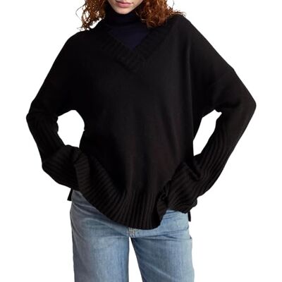 United Maglia Scollo V M/L 1244d403a dames sweatshirt, zwart., L L United Maglia Scollo V M/L 1244d403a dames sweatshirt, zwart., L L