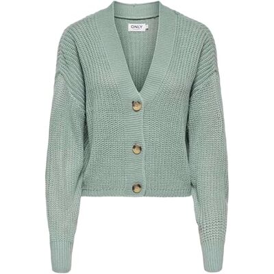 Only ONLCAROLSPRING L/S CARDIGAN KNT dames gebreid vest, Chinoisgroen, XS XS Only ONLCAROLSPRING L/S CARDIGAN KNT dames gebreid vest, Chinoisgroen, XS XS