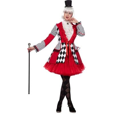WILBERS & WILBERS 320507 Luxe geruite damesjas met ruches voor carnaval, Halloween, optochten WILBERS & WILBERS 320507 Luxe geruite damesjas met ruches voor carnaval, Halloween, optochten