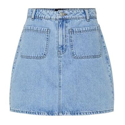 PIECES Pcsky Hw Minirok PCSKY HW minirok voor dames (1 stuk), Lichtblauw jeans, XS XS PIECES Pcsky Hw Minirok PCSKY HW minirok voor dames (1 stuk), Lichtblauw jeans, XS XS