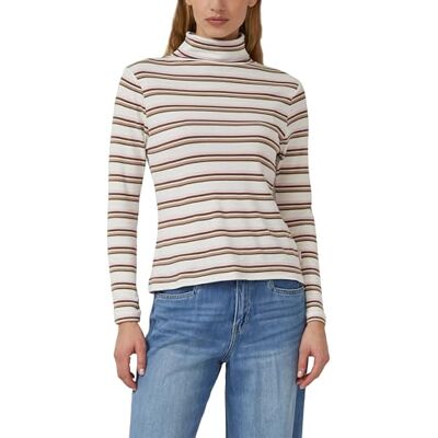 s.Oliver 2172329 Damesshirt met lange mouwen en rolkraag, gestreept, 02 gr.3 48 s.Oliver 2172329 Damesshirt met lange mouwen en rolkraag, gestreept, 02 gr.3 48