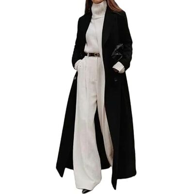 SYLDMKJ Trenchcoat dames herfst winter dames jas losse warme dikke trenchcoat wol mix jas outwear SYLDMKJ Trenchcoat dames herfst winter dames jas losse warme dikke trenchcoat wol mix jas outwear