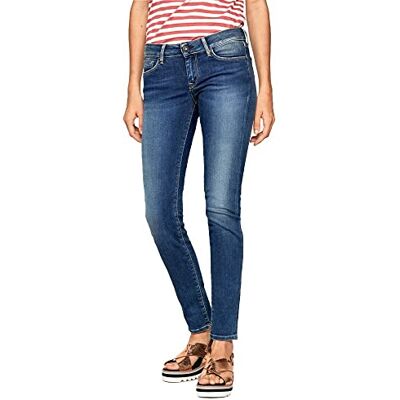 Pepe Jeans Dames Jeans Soho, Blauw (Denim-Z63), Taille 30 / lengte 32 Pepe Jeans Dames Jeans Soho, Blauw (Denim-Z63), Taille 30 / lengte 32