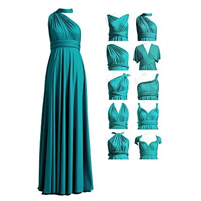 72styles Infinity bruidsmeisjesjurk voor dames, converteerbare jurk, lang, grote maat, multifunctionele jurk, avond, bruiloft, Blauwgroen., Eén maat Eén maat 72styles Infinity bruidsmeisjesjurk voor dames, converteerbare jurk, lang, grote maat, multifunctionele jurk, avond, bruiloft, Blauwgroen., Eén maat Eén maat