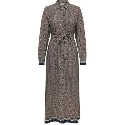 Only Onlveda Border L/S Long Dress Wvn Onlveda Border L/S Lange jurk Wvn Dames (1 stuk), zwart., M M Only Onlveda Border L/S Long Dress Wvn Onlveda Border L/S Lange jurk Wvn Dames (1 stuk), zwart., M M