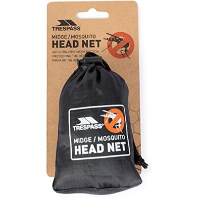 Trespass Midge Head Net Zwart Trespass Midge Head Net Zwart