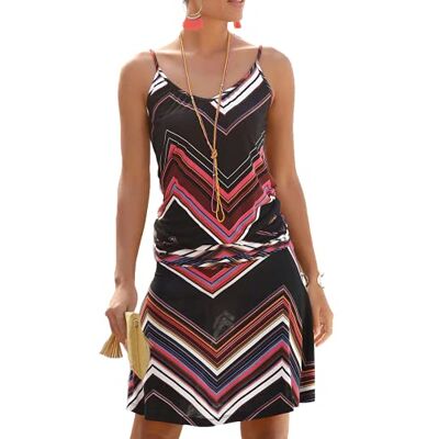 JFAN damesbovenstuk, mouwloos, bikini-jurk, strandjurk, Wavy, S S JFAN damesbovenstuk, mouwloos, bikini-jurk, strandjurk, Wavy, S S