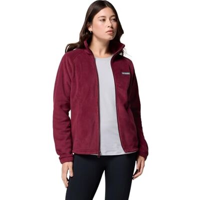Columbia Benton Springs 1/2 Snap Fleecetrui voor dames, Bordeaux rood, L L Columbia Benton Springs 1/2 Snap Fleecetrui voor dames, Bordeaux rood, L L