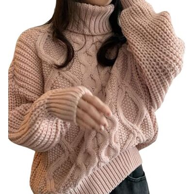 YiLang Damestrui Dikke Gebreide Trui Winter Dames Retro Kasjmier Trui Coltrui Warme Dikke Lijn Mode Effen Kleur Zelfcultuur Stretch Zakelijk Party Elegant en Eenvoudig YiLang Damestrui Dikke Gebreide Trui Winter Dames Retro Kasjmier Trui Coltrui Warme Dikke Lijn Mode Effen Kleur Zelfcultuur Stretch Zakelijk Party Elegant en Eenvoudig