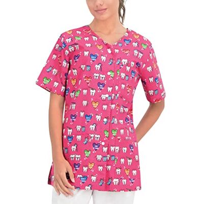 B-well Carina Damesblouse met 3 zakken, korte mouwen, voor dames S B-well Carina Damesblouse met 3 zakken, korte mouwen, voor dames S