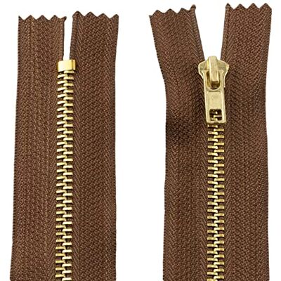 AERZETIX C61229 – set van 2 ritssluitingen niet deelbaar 14 cm van metaal – ritssluiting – kastanjebruin – naaien lederwaren, etui, rok, jurk, kleding, broek, knapperij AERZETIX C61229 – set van 2 ritssluitingen niet deelbaar 14 cm van metaal – ritssluiting – kastanjebruin – naaien lederwaren, etui, rok, jurk, kleding, broek, knapperij