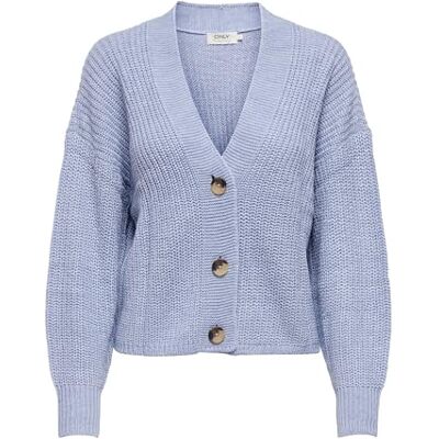 Only ONLCAROLSPRING L/S CARDIGAN KNT dames gebreid vest, Blue Heron, XS XS Only ONLCAROLSPRING L/S CARDIGAN KNT dames gebreid vest, Blue Heron, XS XS