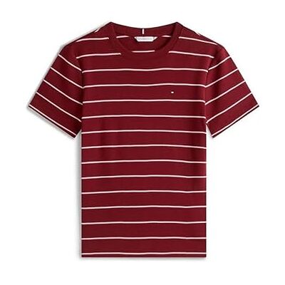 Tommy Hilfiger Slim Cody C-nk Ss Ww0ww40587 T-shirt S/S dames (1 stuk), Rood (Breton Stp/Dark Magma/Ecru), XS XS Tommy Hilfiger Slim Cody C-nk Ss Ww0ww40587 T-shirt S/S dames (1 stuk), Rood (Breton Stp/Dark Magma/Ecru), XS XS