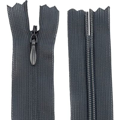 AERZETIX C61856 – set van 10 onzichtbare ritssluitingen 60 cm niet scheidbaar – ritssluiting – donkergrijs – lederwaren jeans broek jurk rok naaien kleding AERZETIX C61856 – set van 10 onzichtbare ritssluitingen 60 cm niet scheidbaar – ritssluiting – donkergrijs – lederwaren jeans broek jurk rok naaien kleding