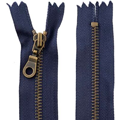 AERZETIX C61375 – ritssluiting niet deelbaar 16 cm van metaal met rits – ritssluiting – donkerblauw – schuif lederwaren naaien rok jurk kleding broek kort AERZETIX C61375 – ritssluiting niet deelbaar 16 cm van metaal met rits – ritssluiting – donkerblauw – schuif lederwaren naaien rok jurk kleding broek kort