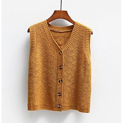 LCDIUDIU Damestrui, V-hals, retrovest, roze, effen, kort vest met ruitpatroon, geometrisch, jacquard, mouwloos, gebreide vesten, preppy stijl, jumper, uniform, tanktop LCDIUDIU Damestrui, V-hals, retrovest, roze, effen, kort vest met ruitpatroon, geometrisch, jacquard, mouwloos, gebreide vesten, preppy stijl, jumper, uniform, tanktop
