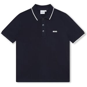 Boss Poloshirt met korte mouwen van 100% katoen, Blauw 8 ans Boss Poloshirt met korte mouwen van 100% katoen, Blauw 8 ans