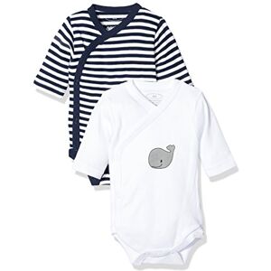 Playshoes Wickelbody Bodysuit voor baby's en kinderen, uniseks, 1 stuk, Marineblauwe baleinen, 1/1 mouwen, 2 stuks 56 Playshoes Wickelbody Bodysuit voor baby's en kinderen, uniseks, 1 stuk, Marineblauwe baleinen, 1/1 mouwen, 2 stuks 56