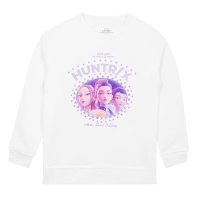 KPop Demon Hunters Trui voor kinderen, Mira, Rumi & Zoey, KPop Hearts Huntrix trui voor meisjes, Wit., 5-6 jaar 5-6 jaar KPop Demon Hunters Trui voor kinderen, Mira, Rumi & Zoey, KPop Hearts Huntrix trui voor meisjes, Wit., 5-6 jaar 5-6 jaar