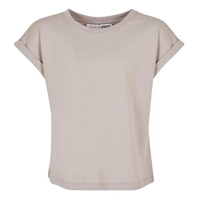 Urban Classics Organische off-shoulder thee voor meisjes T-shirt meisje, Warm grijs 158-164 Urban Classics Organische off-shoulder thee voor meisjes T-shirt meisje, Warm grijs 158-164