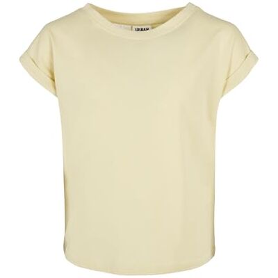 Urban Classics Meisjes-T-shirt van biologisch katoen met overgesneden schouders, Girls Organic Extended Shoulder Tee, verkrijgbaar in 8 kleuren, maten 110/116-158/164, Zacht Geel 134 Urban Classics Meisjes-T-shirt van biologisch katoen met overgesneden schouders, Girls Organic Extended Shoulder Tee, verkrijgbaar in 8 kleuren, maten 110/116-158/164, Zacht Geel 134