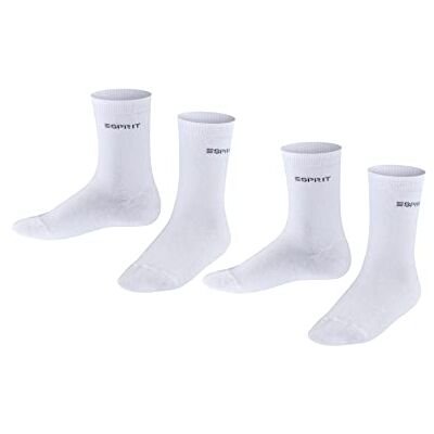 Esprit Uniseks kindersokken, voetbal, logo, 2 stuks, ademend, duurzaam, biologisch katoen, versterkt, zacht, platte naad, effen, voor dagelijks gebruik en school, multipack, 2 paar, Gebroken wit 2010 35-38 Esprit Uniseks kindersokken, voetbal, logo, 2 stuks, ademend, duurzaam, biologisch katoen, versterkt, zacht, platte naad, effen, voor dagelijks gebruik en school, multipack, 2 paar, Gebroken wit 2010 35-38
