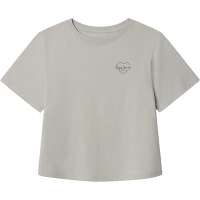 Pepe Jeans T-Shirt Fille Amanda Gris (Cool Grey), 16, Gris (Gris froid), 16 ans 16 ans Pepe Jeans T-Shirt Fille Amanda Gris (Cool Grey), 16, Gris (Gris froid), 16 ans 16 ans