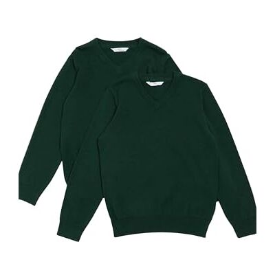Marks & Spencer Set van 2 uniseks truien van puur katoen, perfect voor school (van 3 tot 18 jaar) 146 Marks & Spencer Set van 2 uniseks truien van puur katoen, perfect voor school (van 3 tot 18 jaar) 146